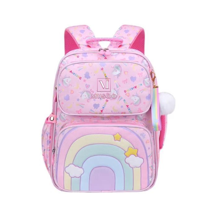 Pilihan- Miisoo Tas Sekolah Rainbow/Tas Sekolah Anak/Tas Ransel Anak/Tas Pelangi/Tas Sekolah