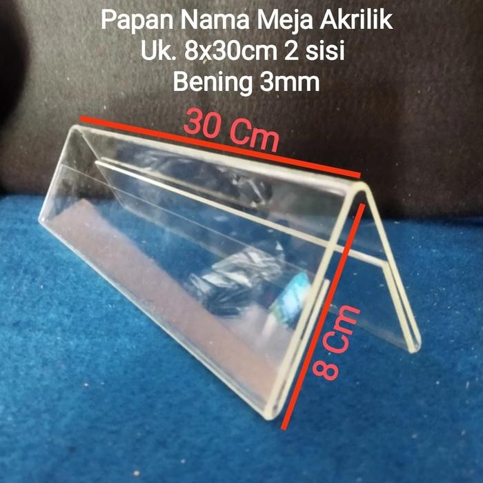 

Akrilik Papan Nama Uk 8 X 30 Cm Tebal 3 Mm