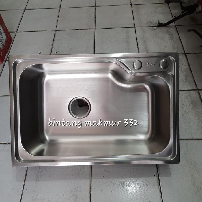 SIAPKIRIM Sink tempat cuci piring stainless tebal, Gold Star Kitchen Sink Minimalis & Artistik
