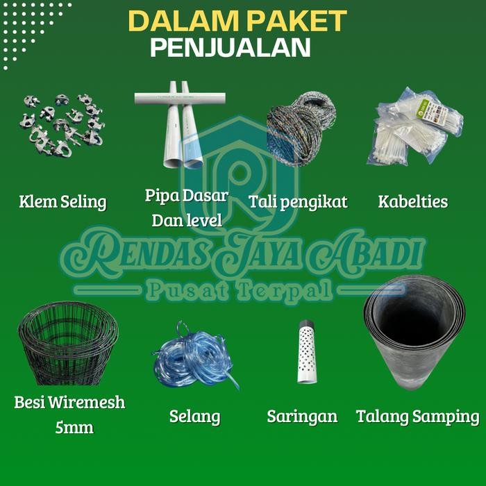 Tekira.store Kolam Terpal Bulat Fullset Orchid Diameter 2 Tinggi 1,2 meter terpal kolam