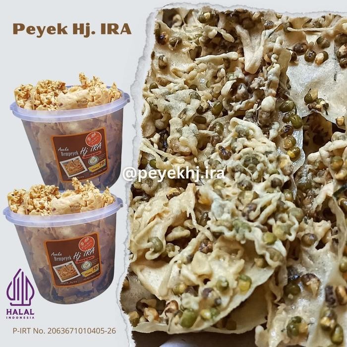 

ORIGINAL Peyek / Rempeyek Hj. IRA - kacang ijo READY STOCK