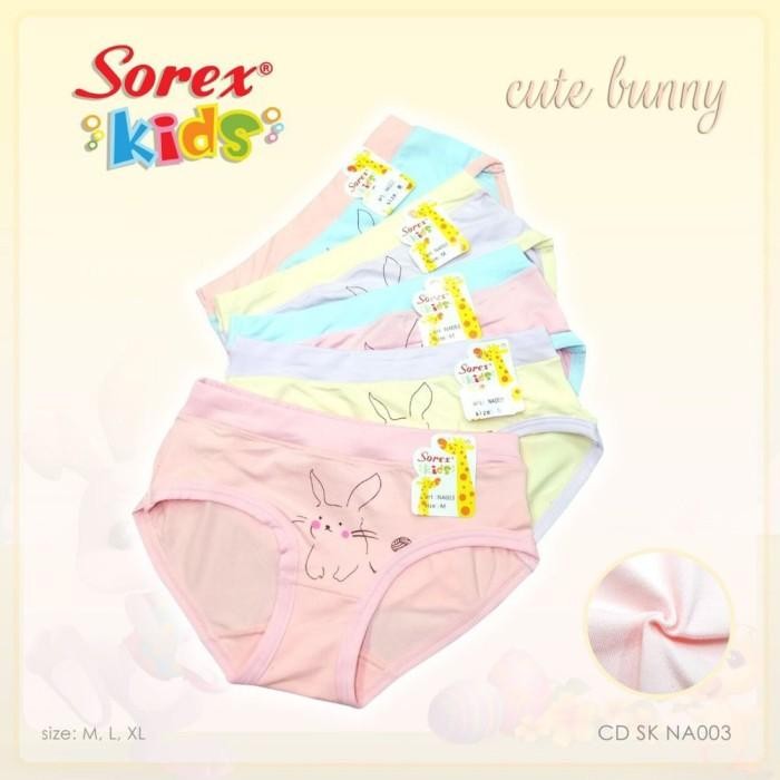 Pilihan- Sorex Kids Celana Dalam Anak Perempuan Original / Cd Cewek Usia 2 S/D 10 Tahun Motif