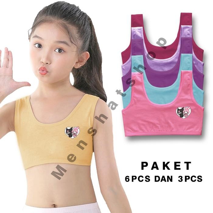 Pilihan- 6 Pcs Miniset Motif Anak Remaja Sd/Smp Bra Miniset / Miniset Perempuan Fashion