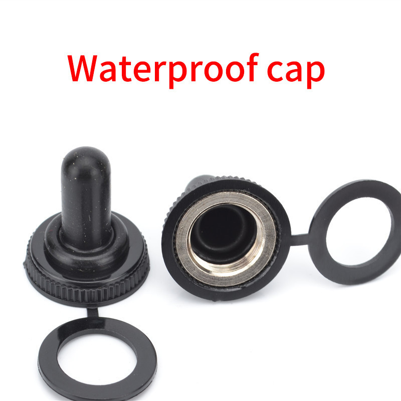 IMPORT 1Pcs 12MM Toggle Switch Waterproof Cap Rubber Resistance Rocker Toggle Button Switch Dust