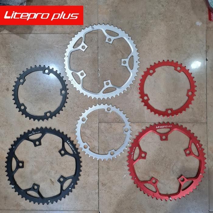 CHAINRING DOUBLE LITEPRO ORI 53T 39T 53 39 CRANKSET DUAL SPEED