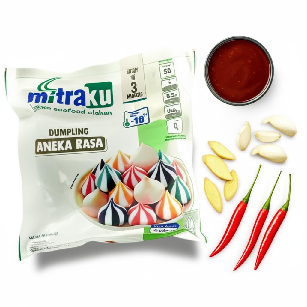 

Mitraku Dumpling Aneka Rasa 500gr - Bakso Frozen Isi Beragam Rasa Halal Praktis Lezat Enak