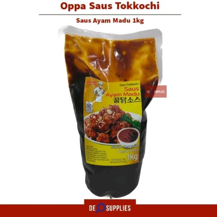 

Oppa Saus Ayam Madu Tokkochi Korea 1kg - Honey Chicken Sauce Halal