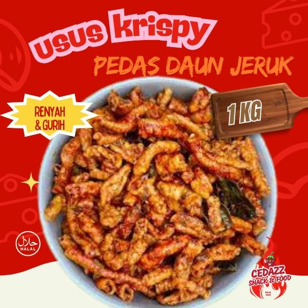 

1 KG usus pedas daun jeruk cedazz snack