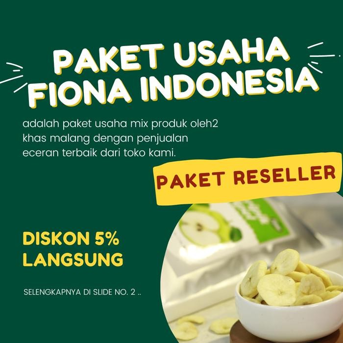 

(NON COD) Paket Reseller Usaha Hemat Keripik Kripik Buah Oleh-Oleh Khas Malang