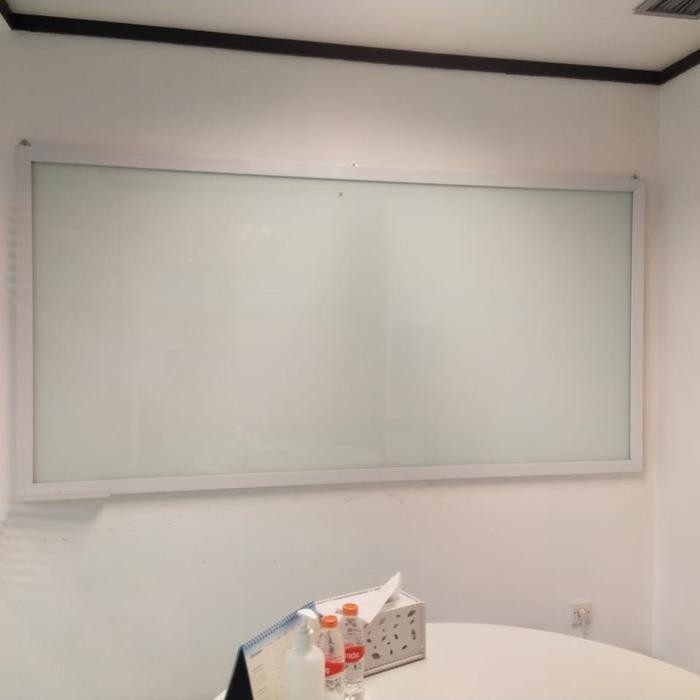 

Glassboard Frame uk.120x240cm (kaca 8mm) / Papan Tulis Sekolah