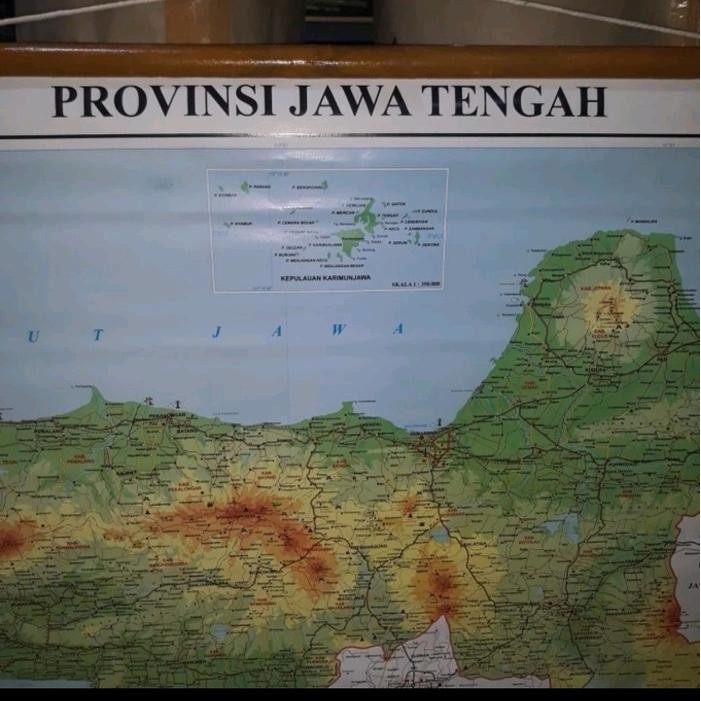 

PETA PROVINSI JAWA TENGAH BINGKAI KAYU UKURAN 102X72 CM