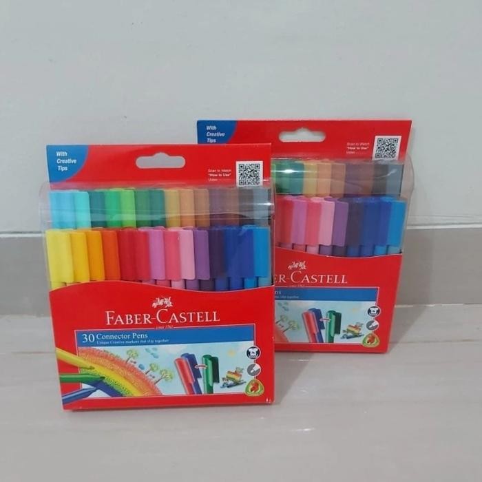 

Khusus Grab! Spidol Connector Pen 30 Warna Faber Castel