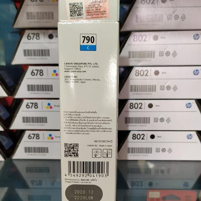 

Tinta Canon 790 Cyan Original.