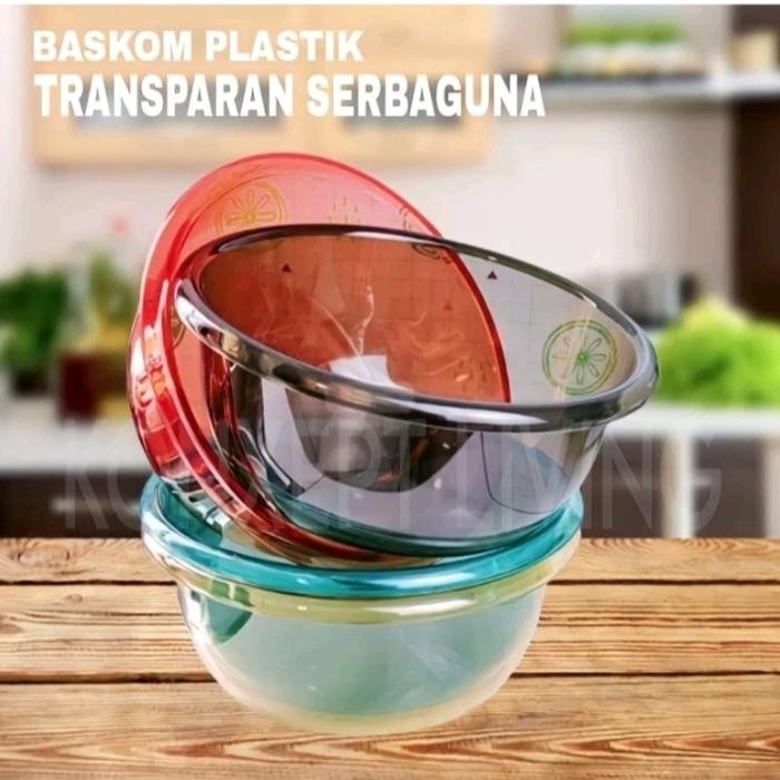 Baskom Transparan Plastik Red House XL Baskom Transparan Serbaa 962