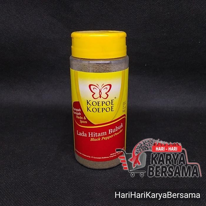 

KOEPEO KOEPOE REMPAH REMPAH LADA HITAM HITAM BUBUK 83GR