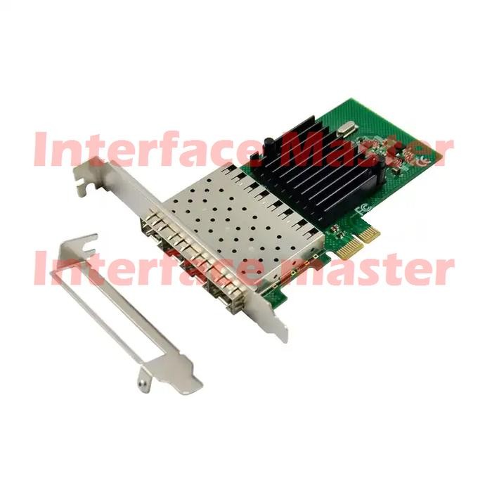 LAN CARD QUAD 4 PORT 1GB SFP ETHERNET 1G INTEL I350 F4 1GBPS MIKROTIK