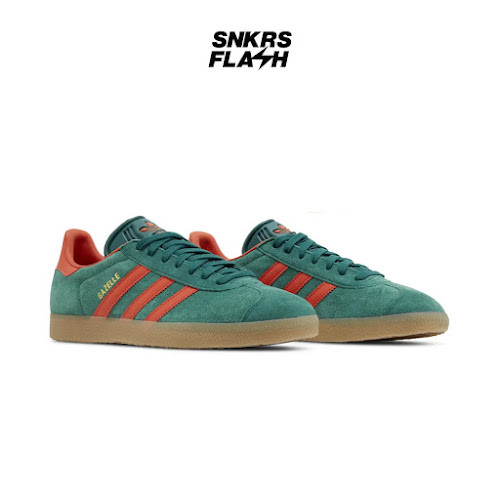 ADIDAS Gazelle Collegiate Green Sepatu Sneakers Unisex - IG6200 - Size 44
