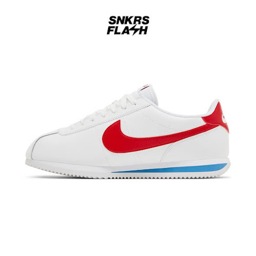 NIKE Cortez Forrest Gum White Varsity Red Sepatu Sneakers Pria - DM4044108