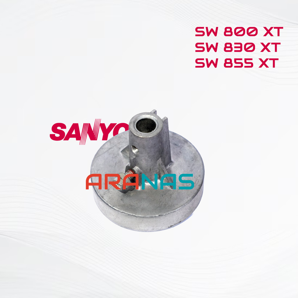 PULLY Tabung Pengering SANYO 8 Kg SW800XT SW830XT SW855XT Puli SPIN Mesin Cuci 2 Tabung SW 800 830 X