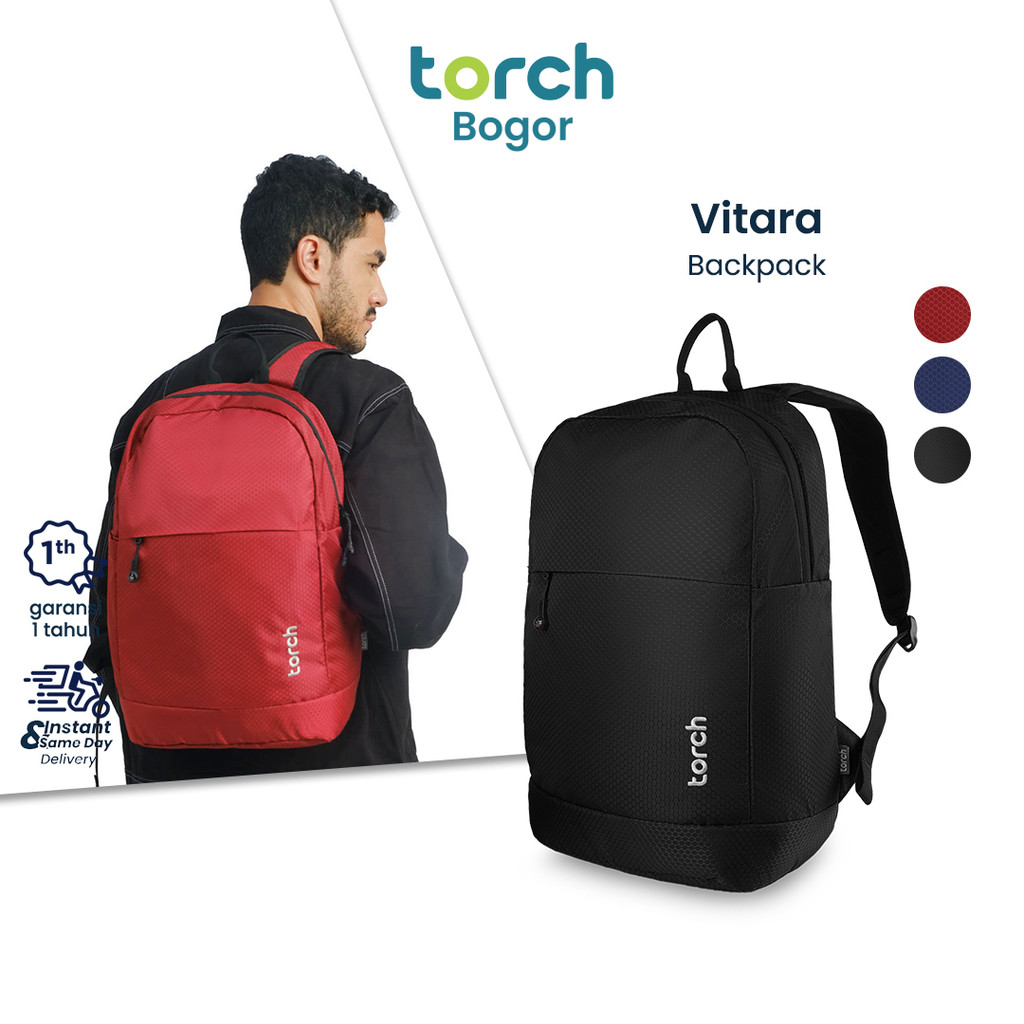 TORCH Vitara Tas Ransel Tas Ransel Laptop Daypack Simple Pria Wanita Flexible Traveler
