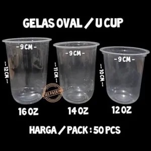 cup oval 14 oz
