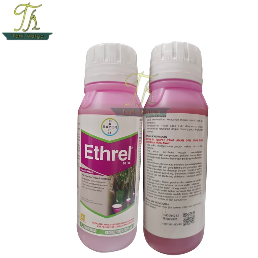 ZPT ETHREL 10 PA 500 ML / ZPT PENAMBAH GETAH KARET / PUPUK PENAMBAH GETAH KARET
