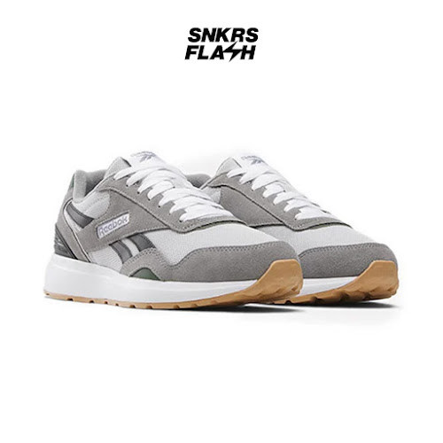 REEBOK GL 1100 Grey Black Sepatu Sneakers Pria  - 100210023 - Size 39