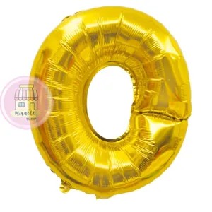 Balon Huruf Emas O