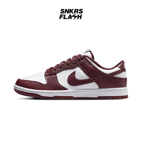 NIKE Dunk Low Retro White Redwood Sepatu Sneakers Pria - DV0833115 - Size 41