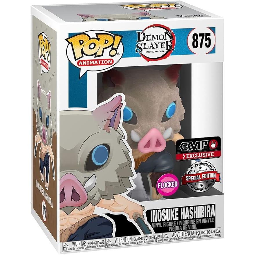 Funko Pop Animation Demon Slayer Inosuke Exclusive Flocked