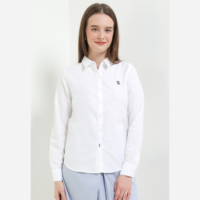 Giordano Women's Cotton Oxford Shirt 0534509301