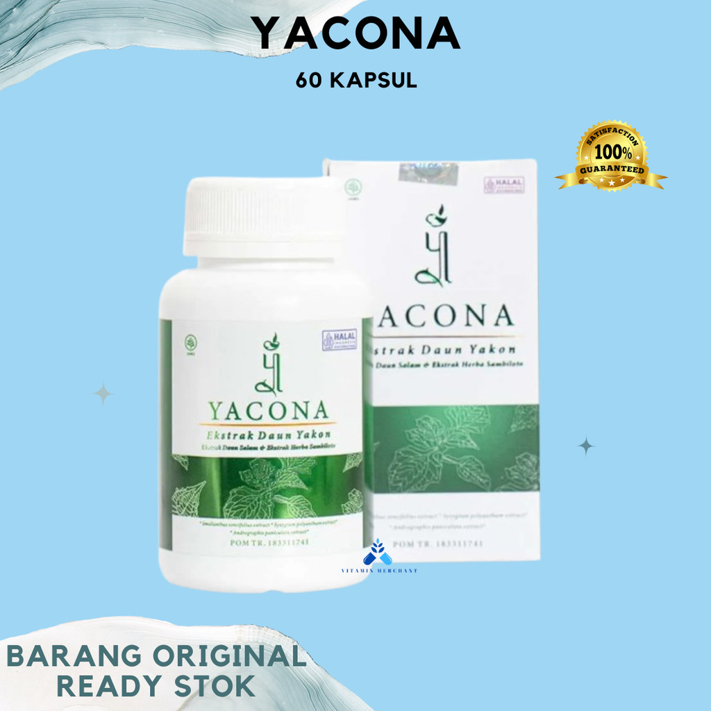 Obat Diabetes Yacona Kapsul Diabetes Herbal Gula Darah Tinggi 60 Kapsul