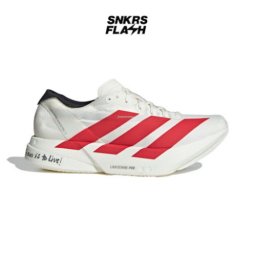 ADIDAS ADIZERO ADIOS PRO 4 WHITE BETTER SCARLET - JR6363 - Size 42
