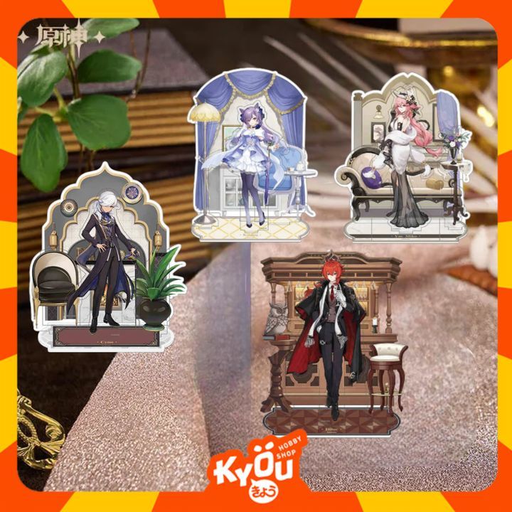 Cyno - Yae - Keqing - Childe - Diluc Resplendent Feast Series Scene Combination Acrylic Stands - Gen
