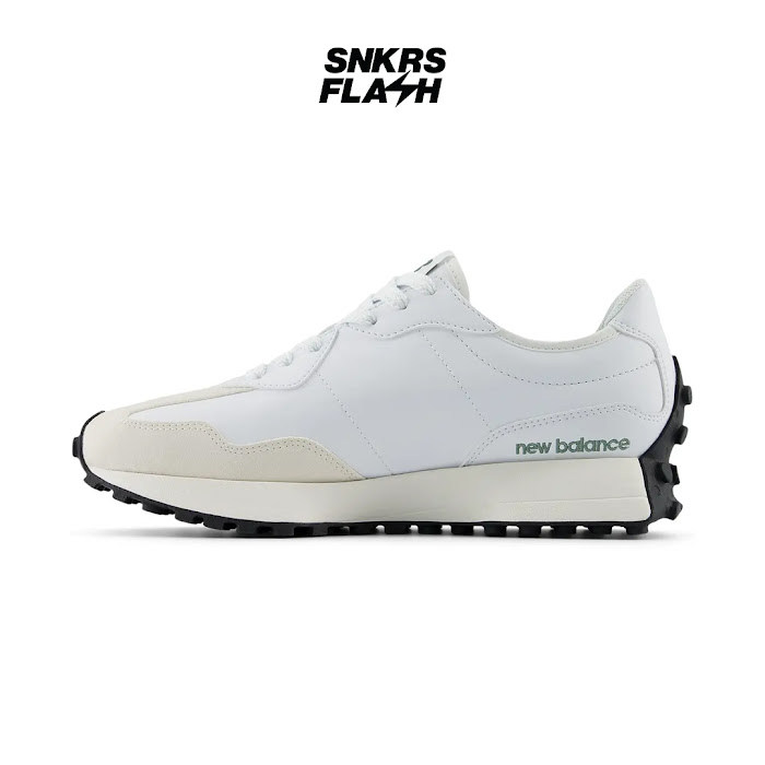 NEW BALANCE 327 White Dark Juniper Sepatu Sneakers Unisex - U327SKC - Size 44