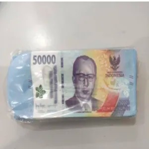 uang mainan 50.000 ir. h. Djuanda karya Widjaja isi 50 biji