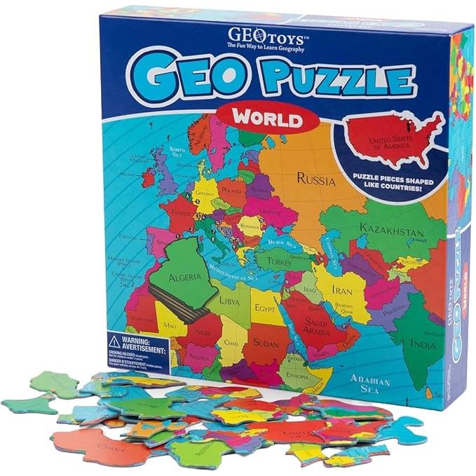 GeoPuzzle, World Shaped Jigsaw Puzzles