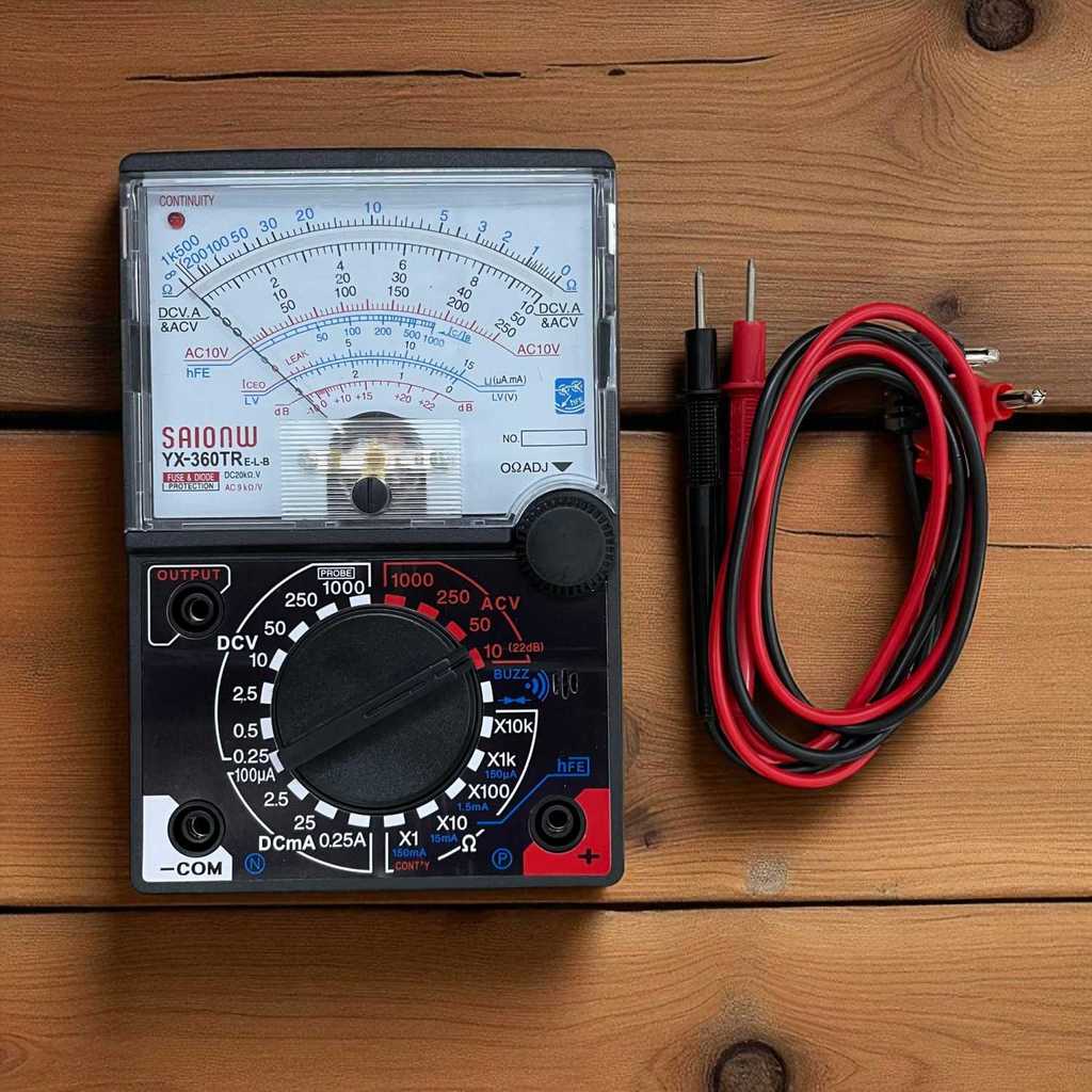 Multimeter Multitester Analog Mini Pointer Display Hitam