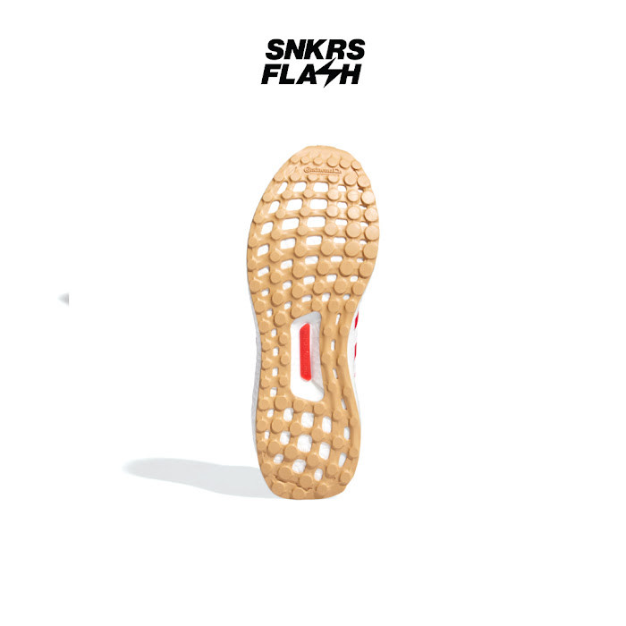 ADIDAS Ultraboost 1 Cloud White Better Scarlet Gum Sepatu Lari Pria - JH9184 - Size 44