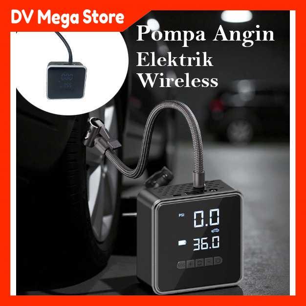 DV Mega Store KESHI Pompa Ban Elektrik Portable Air Compressor 150 PSI 6000mAh - PR-718