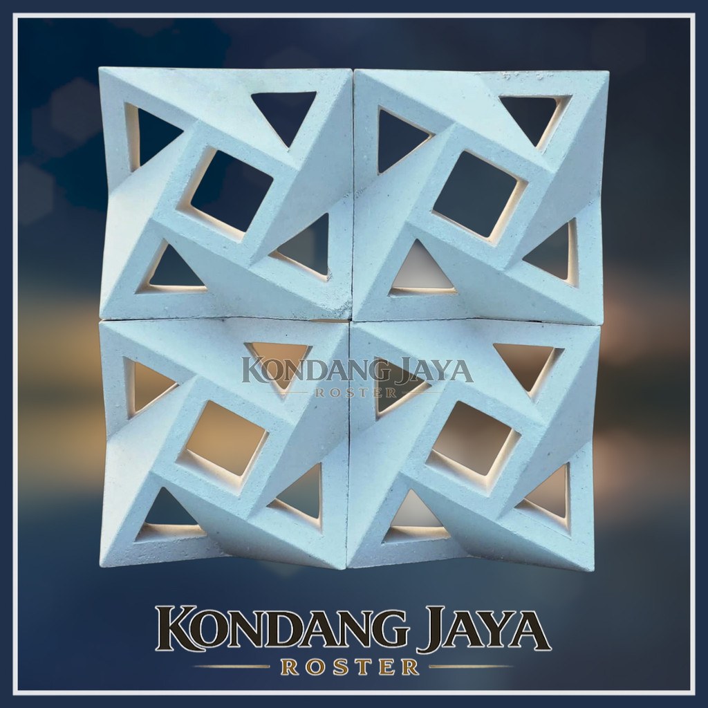 Roster Beton Minimalis – Roster motif, roster putih, roster pagar, Roster Fasad, Roster Proyek bunga