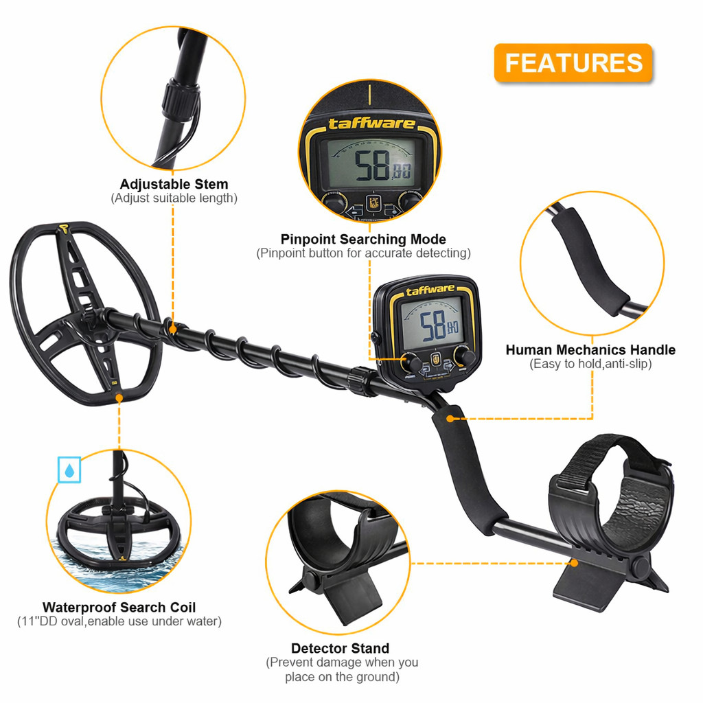 Alat Pendeteksi Emas, Perak, dan Logam - TX-850