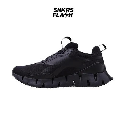 REEBOK ZIG Dynamica Str Triple Black Sepatu Lari Pria  - 100216907 - Size 40