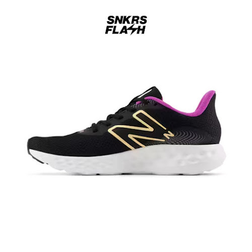 NEW BALANCE 411 V3 Black Purple Sepatu Lari Pria  - W411RC3 - Size 36.5