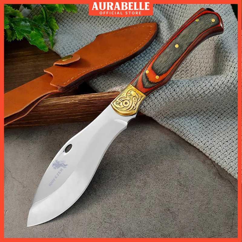 Aurabelle ~ KNIFEZER Pisau Daging Stainless Steel Thawing Forged Butcher Knife - G244