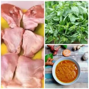PAKET AYAM RICA RICA 1 EKOR AYAM POTONG RICA +  BUMBU RICA + DAUN KEMANGI