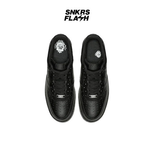 NIKE Air Force 1 07 Triple Black Sepatu Sneakers Unisex - CW2288001 - Size 45