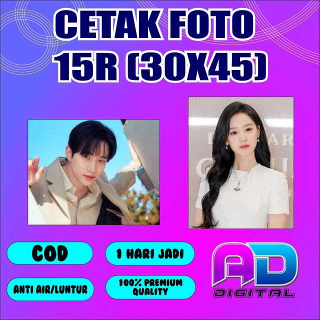 Cetak foto uk 15R/A3 non frame|Cetak Foto 15R Kualitas Premium | Print Foto Tajam & Jernih | Bisa Pi