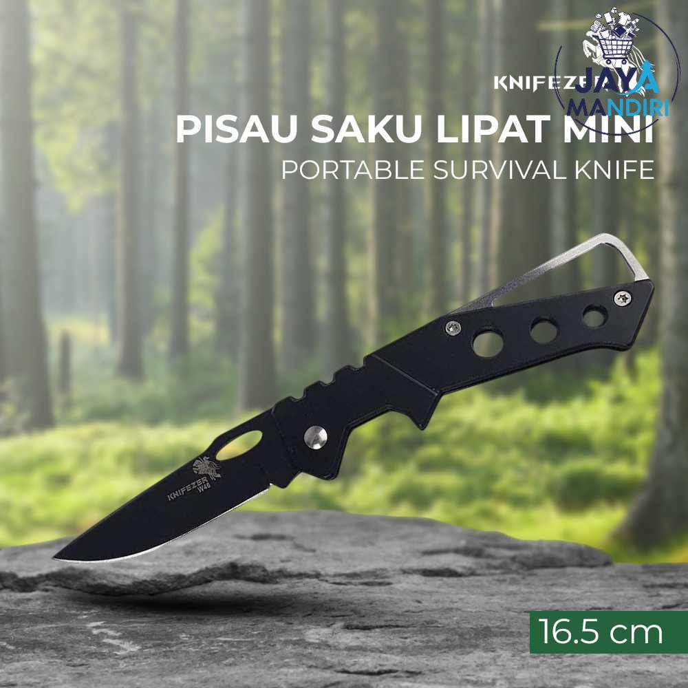 Pisau Saku Lipat Mini Serbaguna Portable Knife Survival Pisau Camping - W46 Murah Kualitas Terbaik