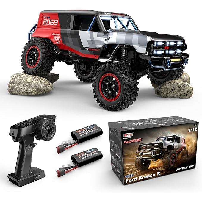 MJX H12P 1/12 Ford Bronco R Brushless RC Crawlers for Adults